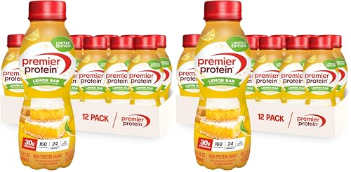 Premier Protein Batido alto en proteínas, melocotones y crema, 12 unidades