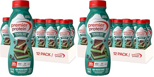 Premier Protein Batido alto en proteínas, melocotones y crema, 12 unidades