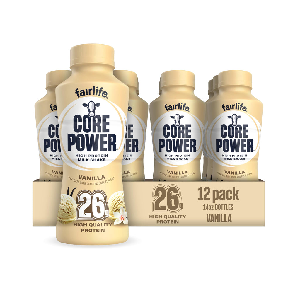 Core Power Protein Shake, Vanilla, 26g Bottle, 14oz