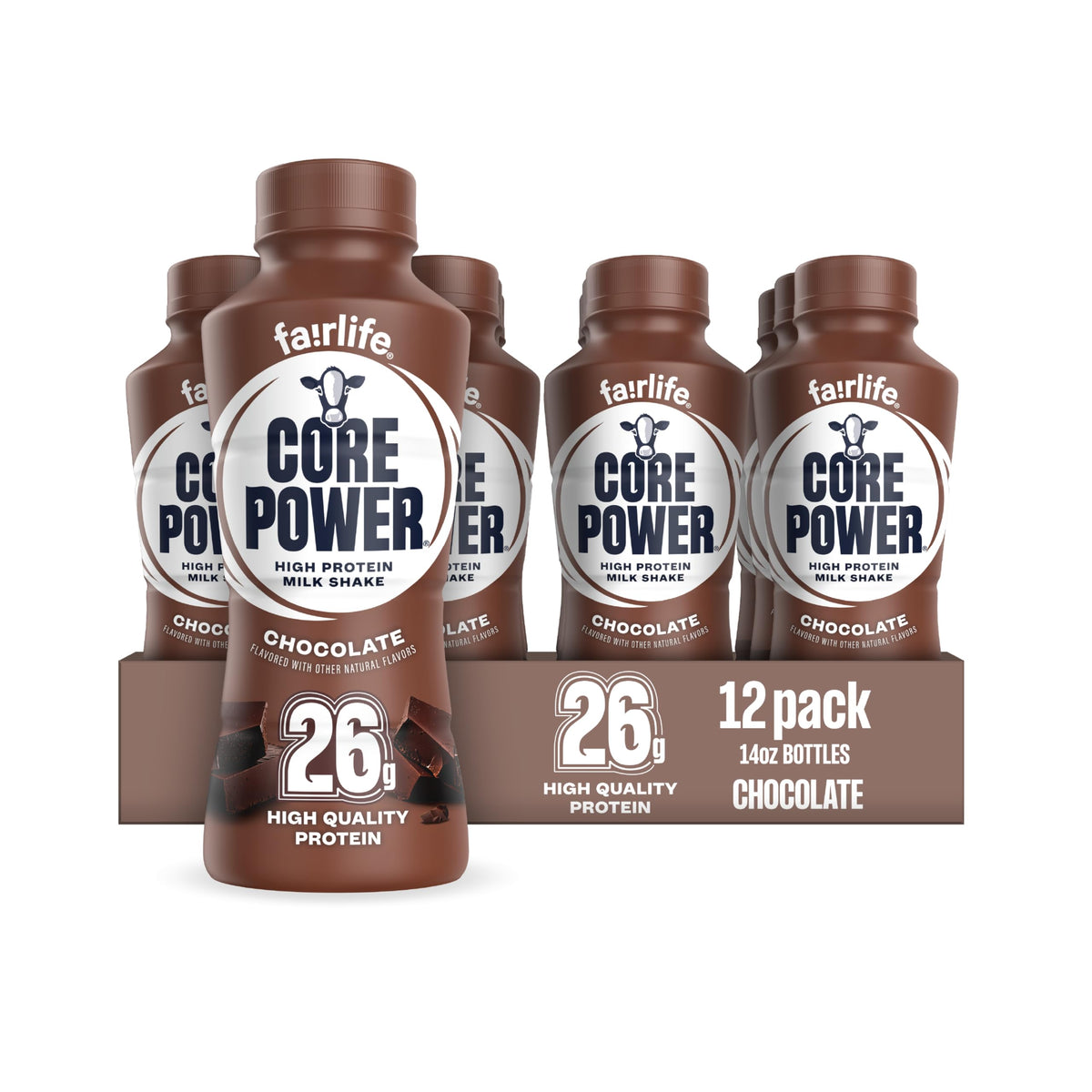 Core Power Protein Shake, Strawberry Banana, 26g Bottle, 14oz